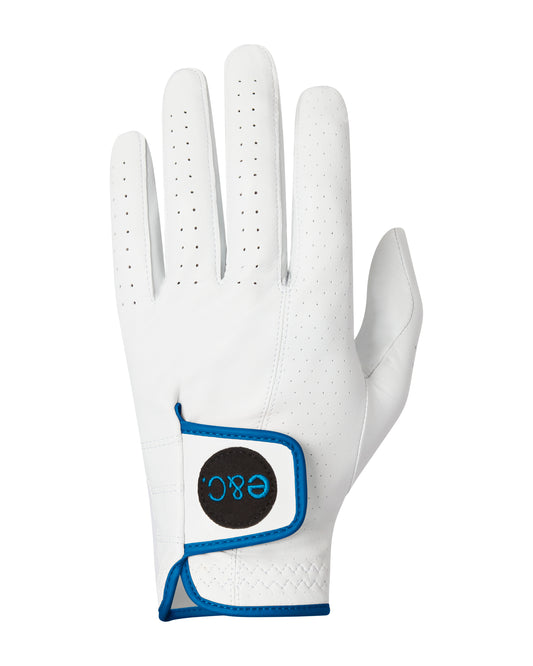 E&C premium cabretta leather glove blue logo & trim