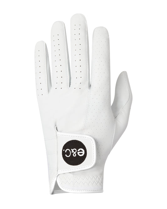 E&C premium cabretta leather glove white logo & trim