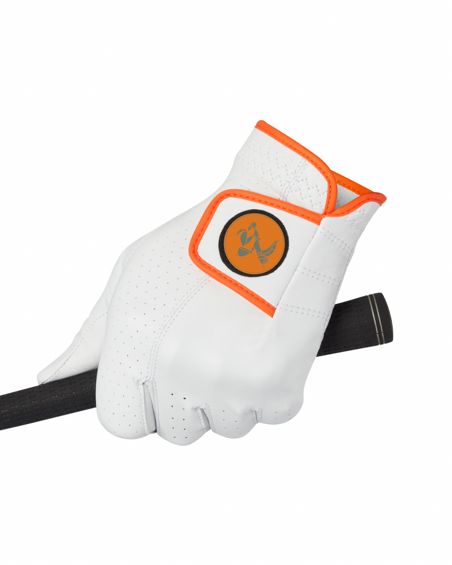 Ugogo Golf premium cabretta leather glove orange trim